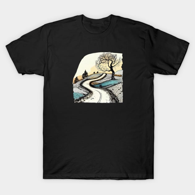 Take the Road Less Traveled T-Shirt by ORart